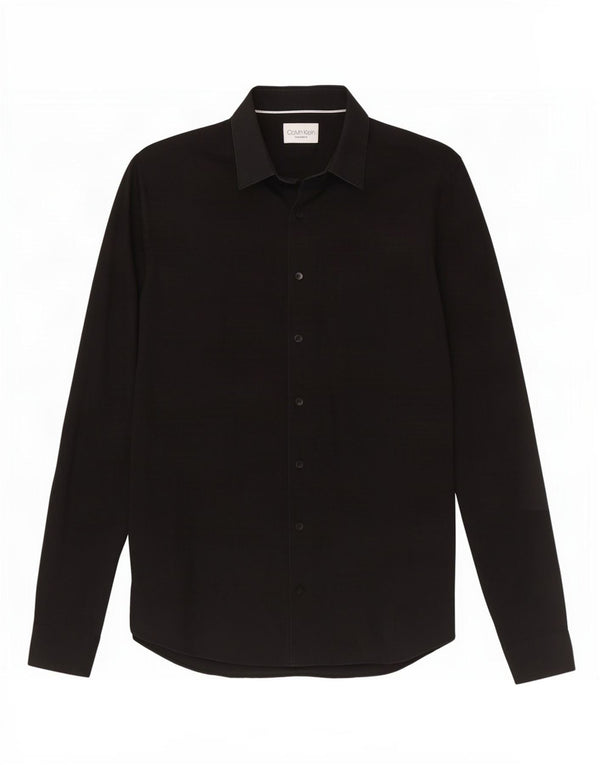 Camicia da uomo extra slim fit Calvin Klein taglia 38 15 media nera