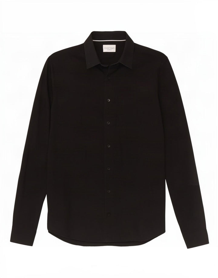 Camicia da uomo extra slim fit Calvin Klein taglia 38 15 media nera