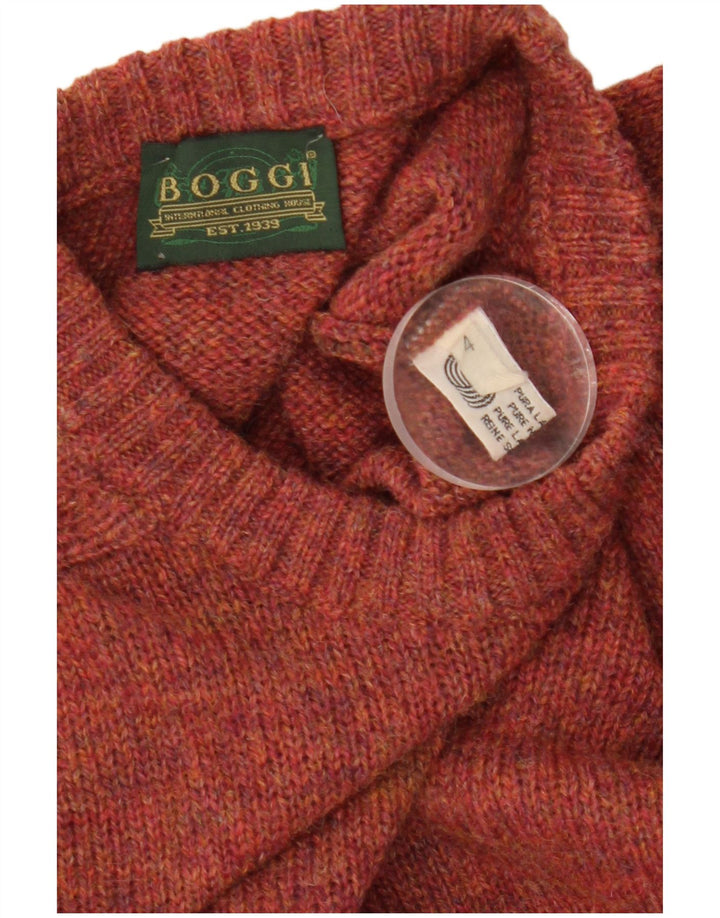 Boggi Maglione girocollo da uomo in lana marrone medio medio