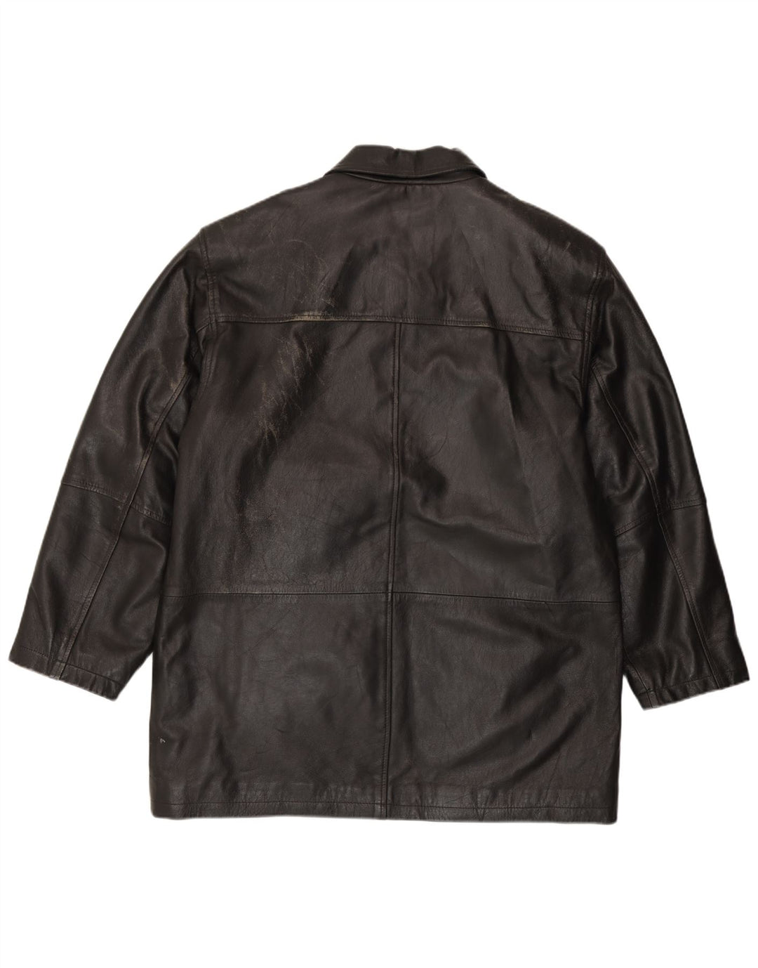Giacca in pelle da uomo Debenhams UK 40 grande in pelle nera