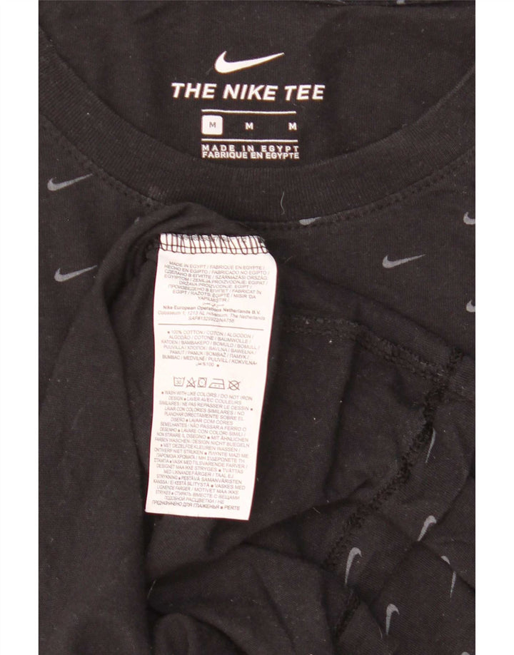 T-shirt grafica da uomo Nike Top in cotone nero medio