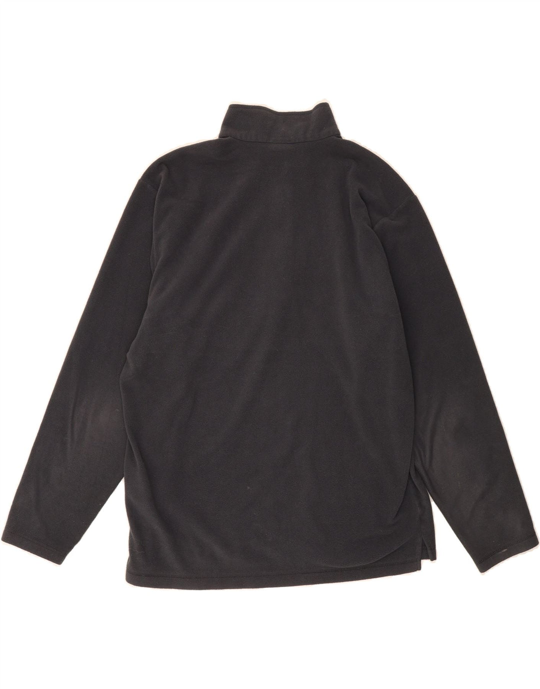 JACK WOLFSKIN Mens Zip Neck Fleece Jumper UK 36/38 Medium Grey Polyester Vintage Jack Wolfskin and Second-Hand Jack Wolfskin from Messina Hembry 