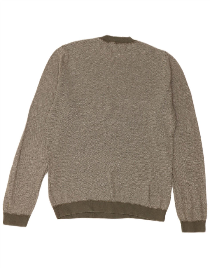 Maglione maglione girocollo da uomo Jack & Jones piccolo cotone kaki