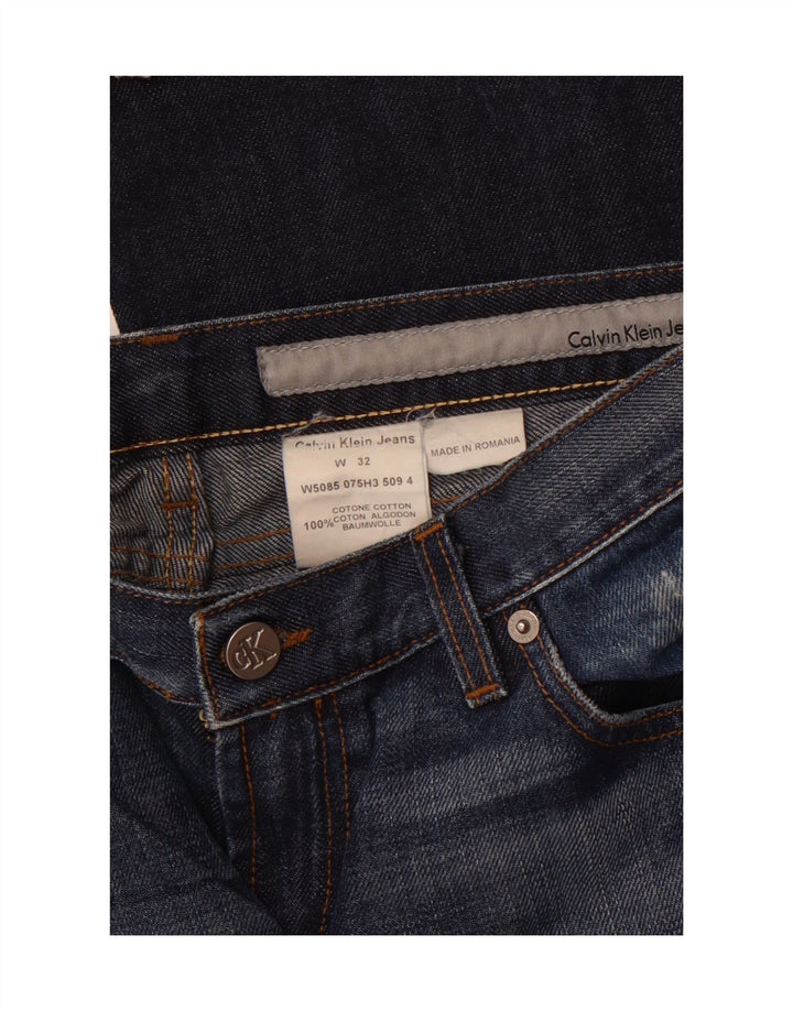 CALVIN KLEIN Jeans Bootcut da donna W32 L33 cotone blu navy