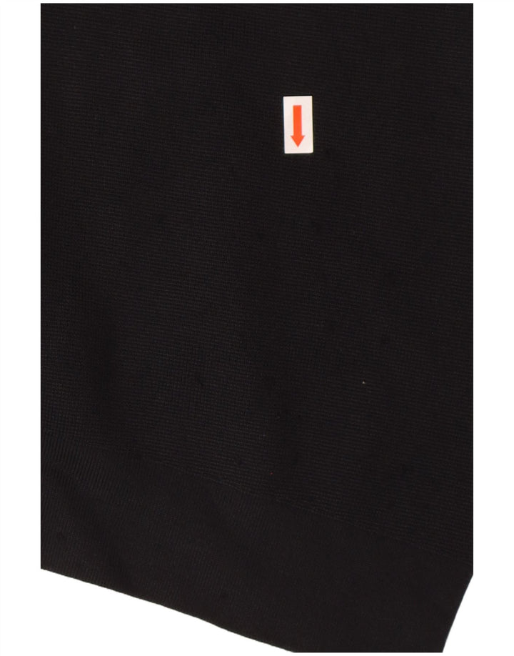 Maglione Bolero aperto da donna Benetton UK 16 grande viscosa nera