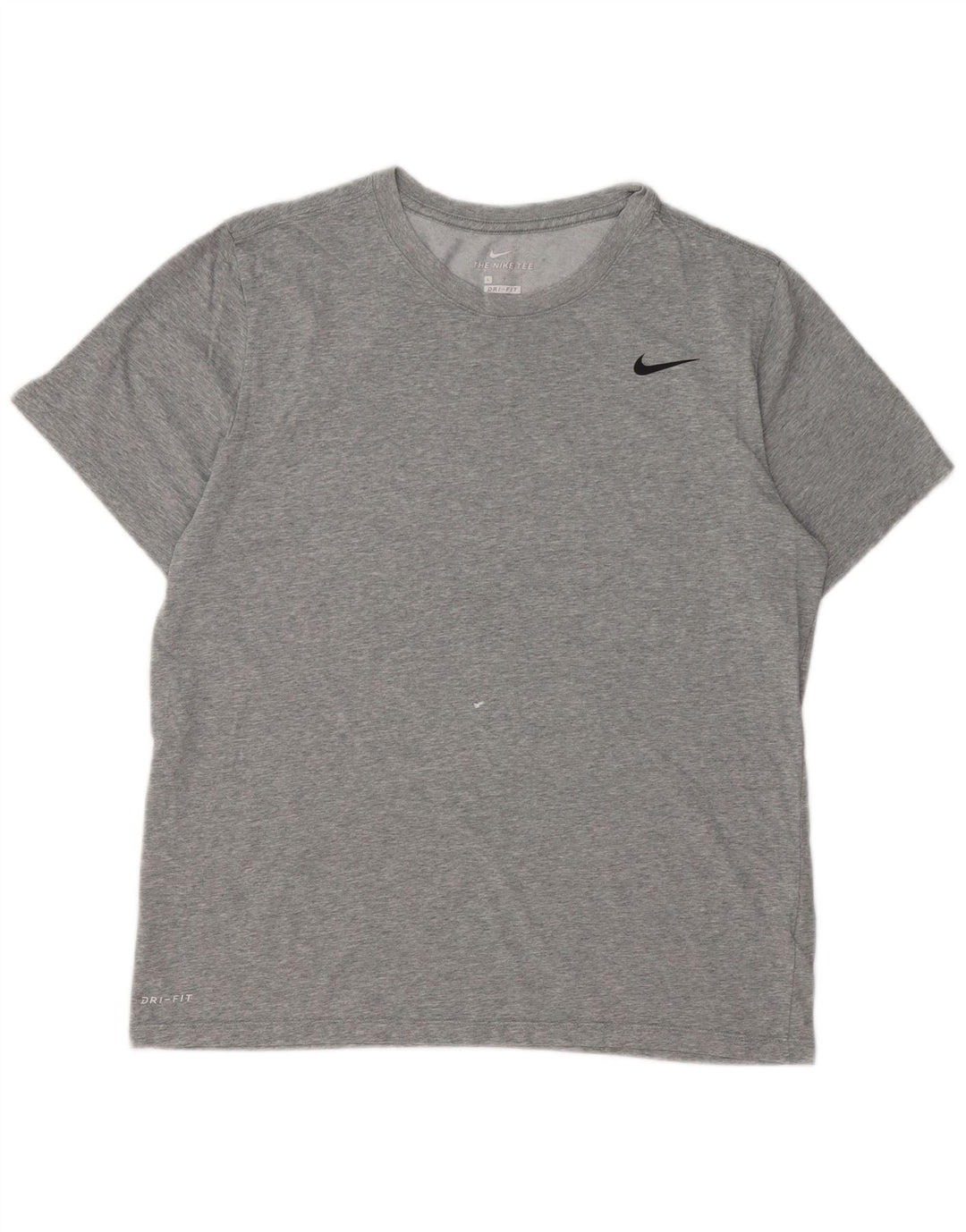 T-shirt Nike Dri Fit da uomo, grande, in cotone chiazzato grigio