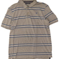 Crew Clothing Polo da uomo in cotone a righe grigio medio