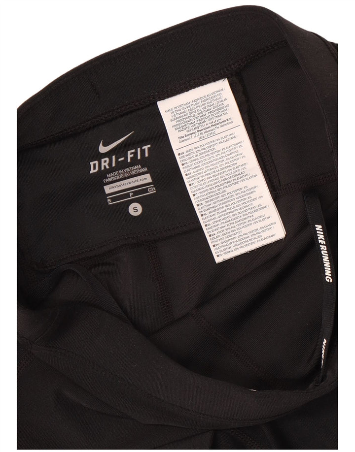 Pantaloncini sportivi Nike da donna Dri Fit UK 8 piccoli poliestere nero