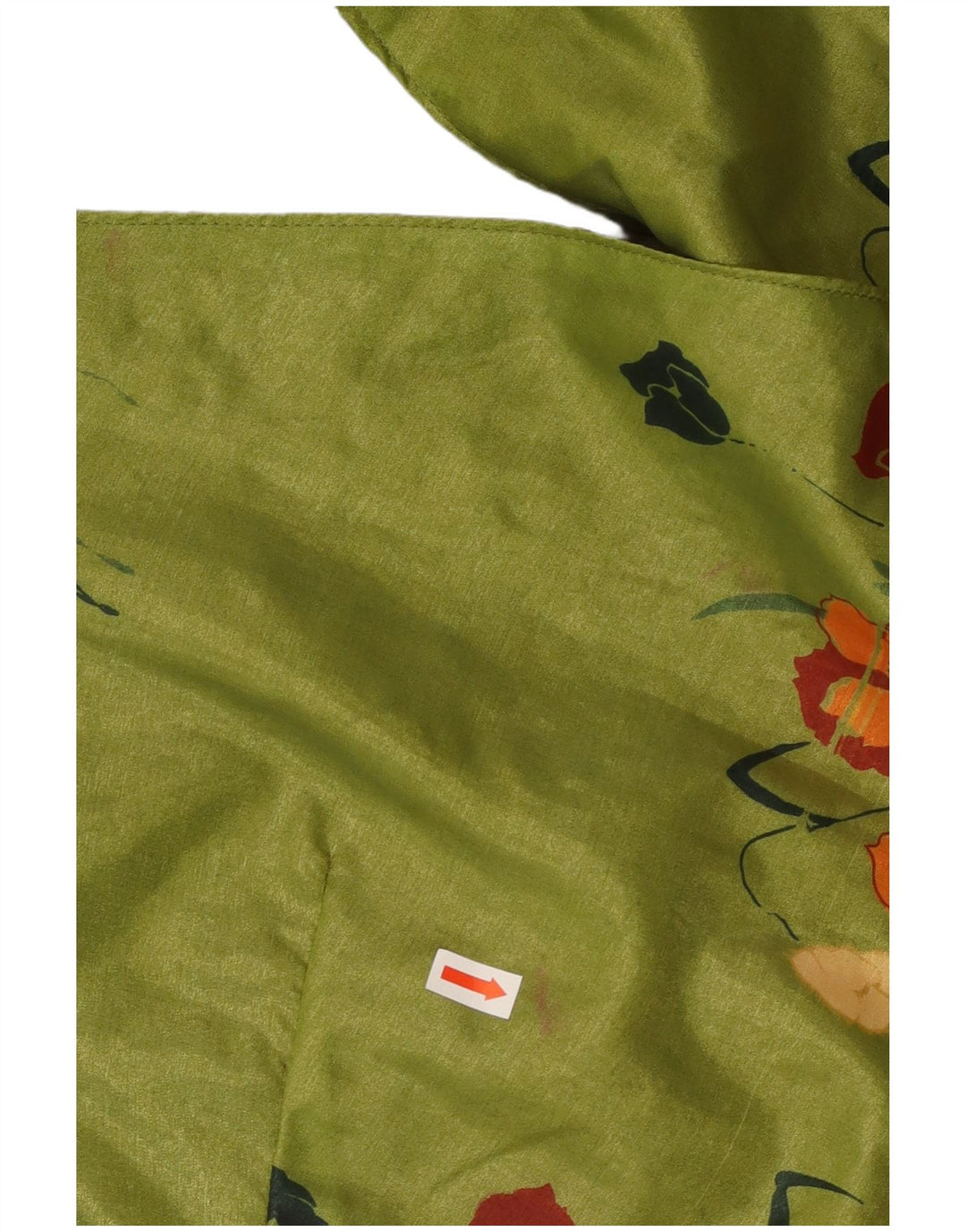 Camicetta da donna a maniche corte VINTAGE UK 16 grande verde floreale