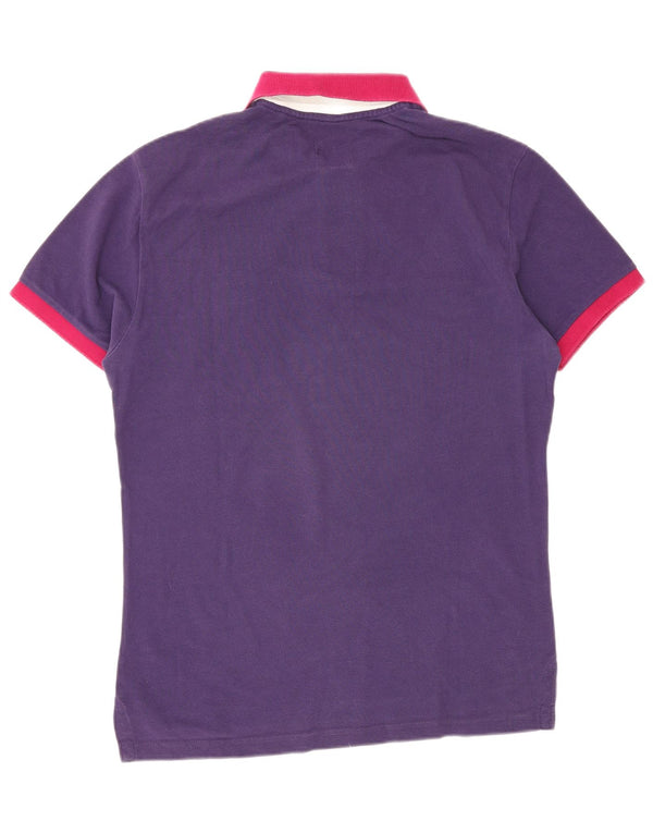 Polo da uomo slim fit Henry Cottons grande viola