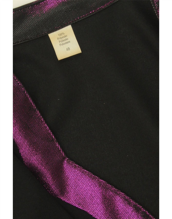 VINTAGE Womens 1 Button Blazer Jacket IT 48 XL Black Polyester Vintage Vintage and Second-Hand Vintage from Messina Hembry 