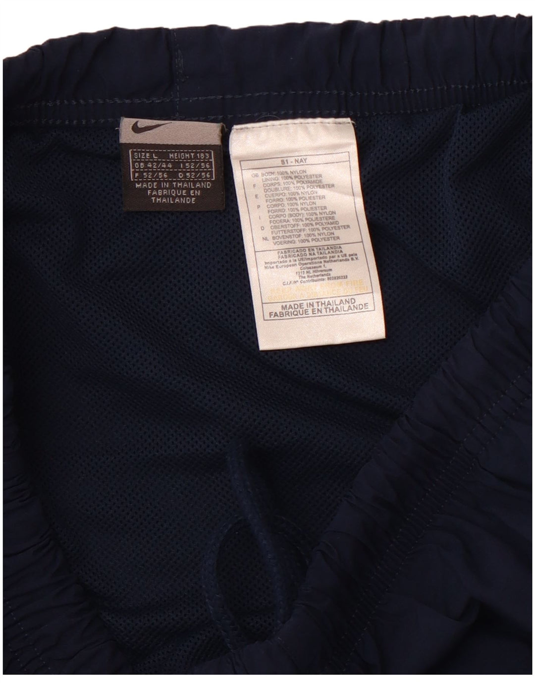 Pantaloncini sportivi da uomo NIKE Large blu navy in poliestere