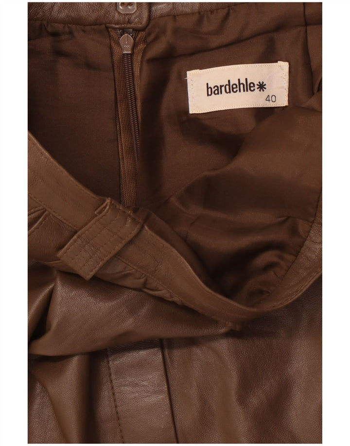 Gonna in pelle da donna BARDEHLE EU 40 Media W28 Marrone