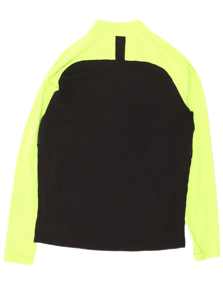 NIKE Top da tuta pullover con zip e collo Dri Fit da uomo, colore nero medio