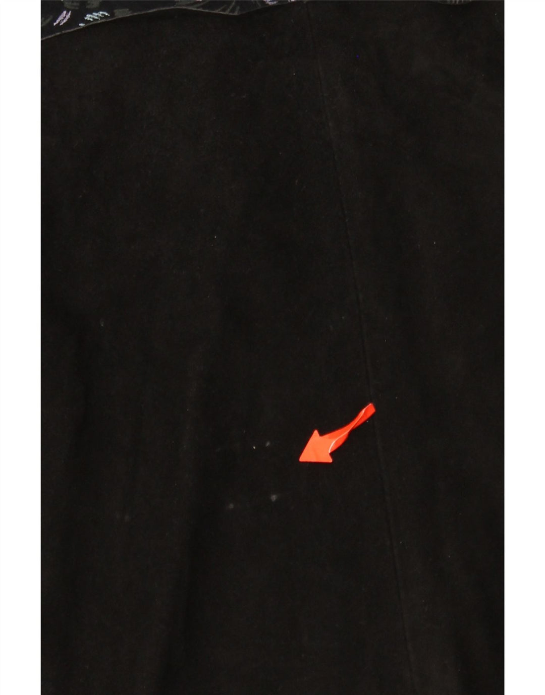 Gonna avvolgente da donna VINTAGE W30 medio nero floreale