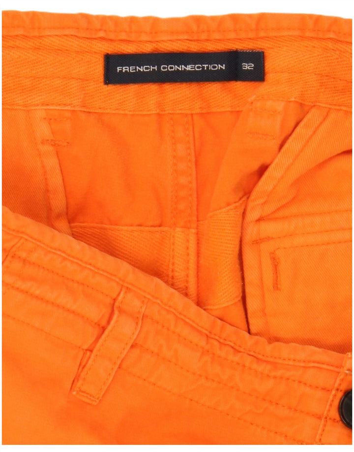 Pantaloncini cargo da uomo French Connection W32 cotone arancione medio