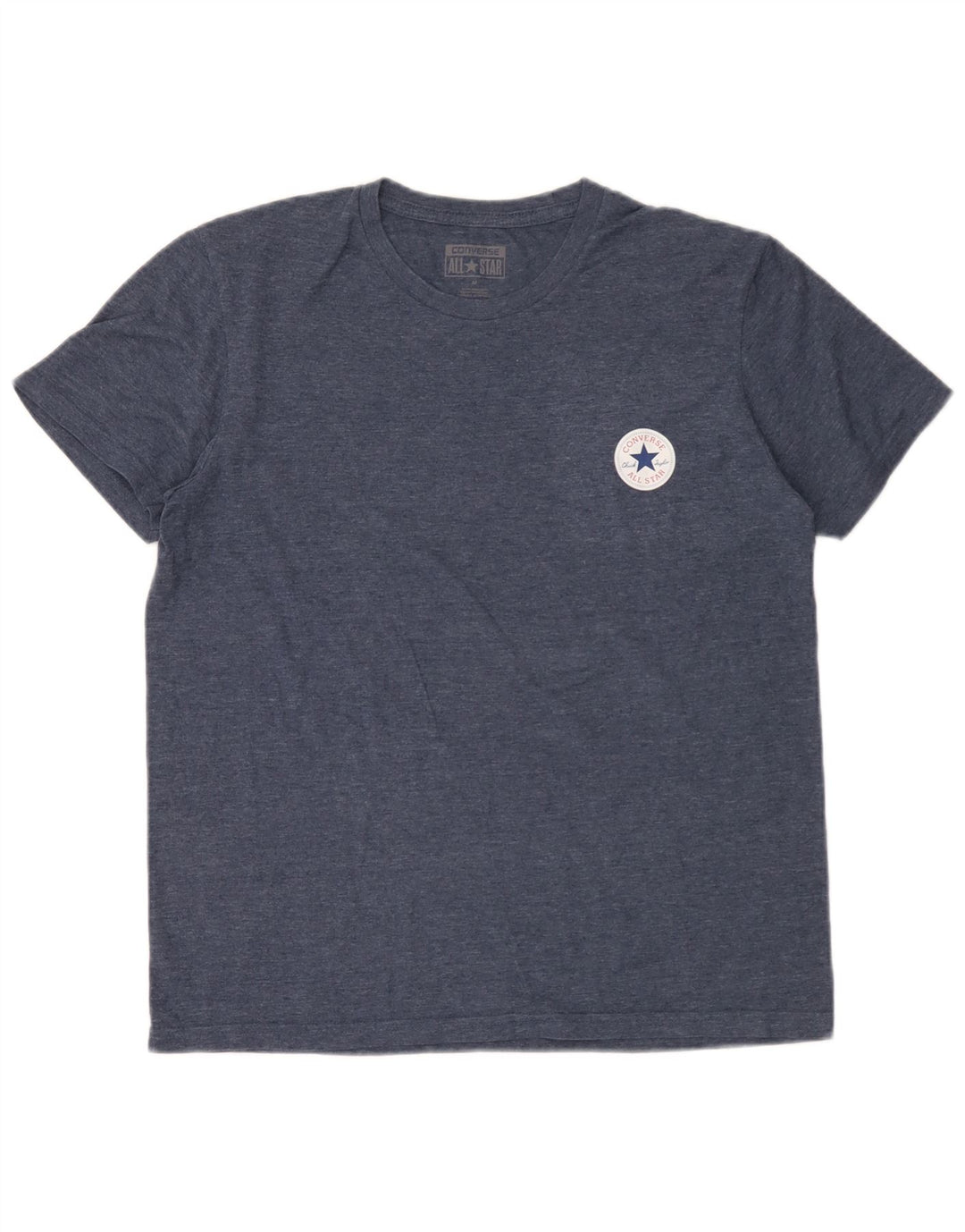 T-shirt Chuck Taylor da uomo Converse Top in cotone blu medio