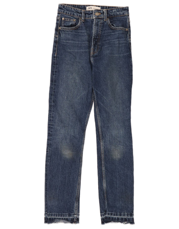 Jeans slim da donna Zara EU 34 XS W24 L28 Blu navy