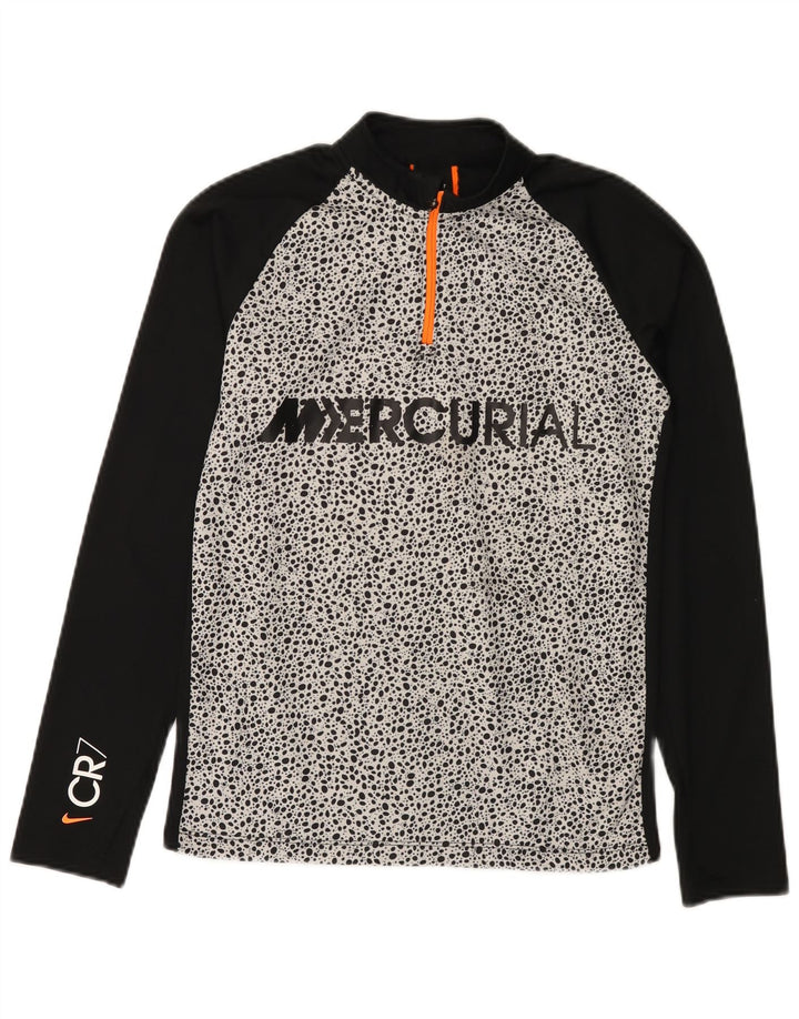 Tuta da ginnastica NIKE da ragazzo con grafica pullover, 12-13 anni, grande, nera maculata