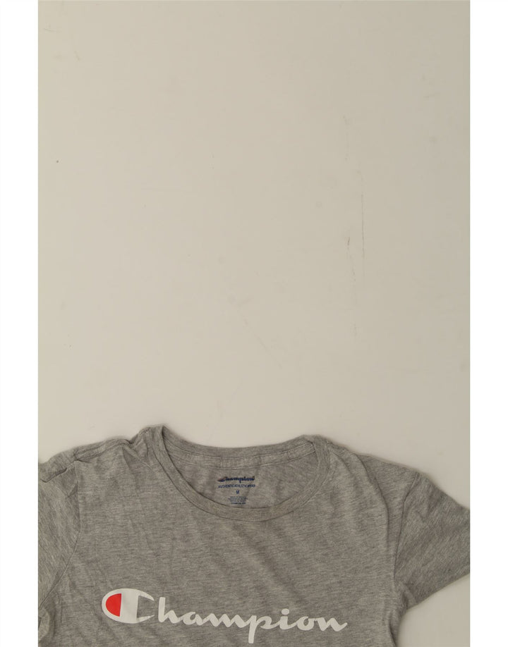 CHAMPION Boys Graphic T-Shirt Top 9-10 Years Medium Grey Cotton Vintage Champion and Second-Hand Champion from Messina Hembry 