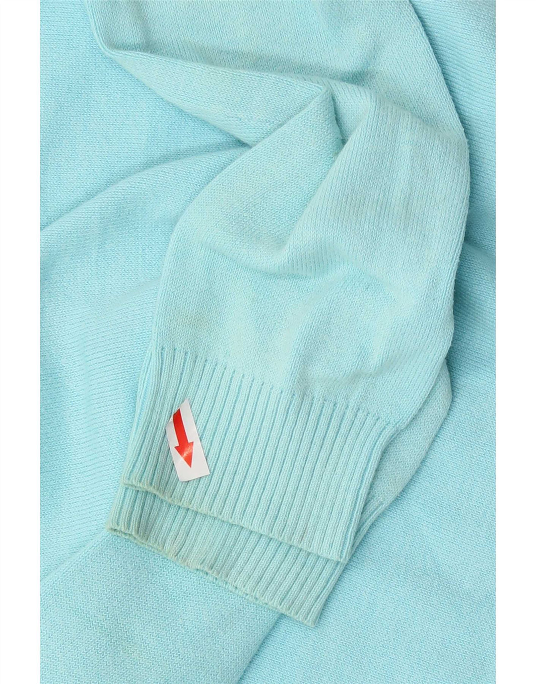 Maglione cardigan da donna Zara UK 12 cotone blu medio