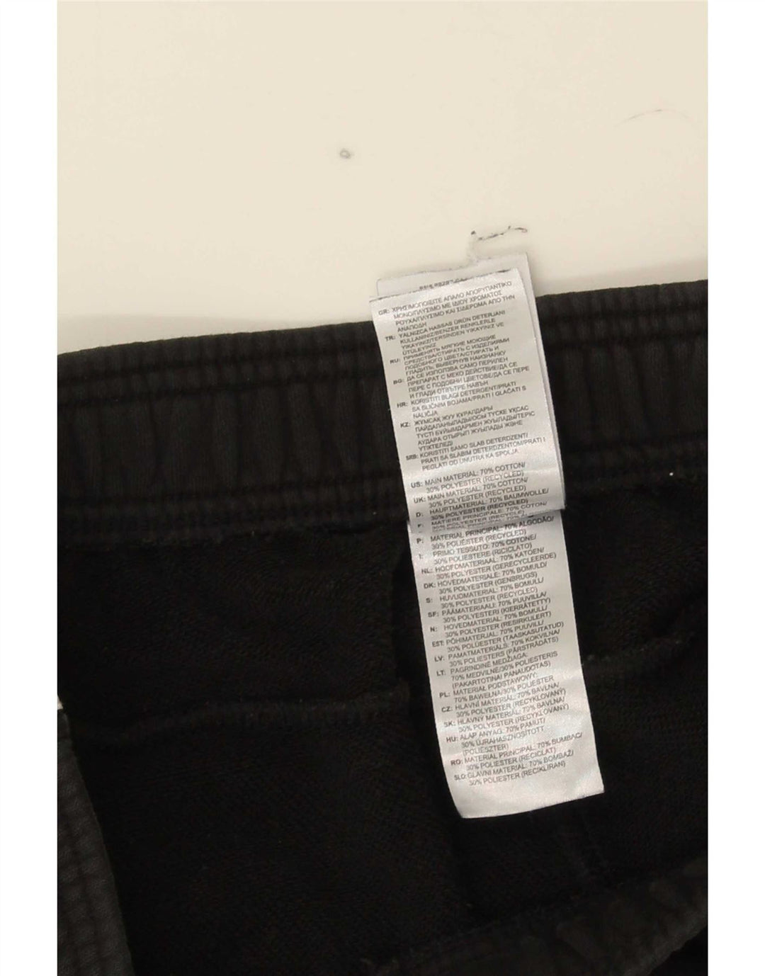 Pantaloni da tuta da uomo Adidas Joggers piccoli in cotone nero