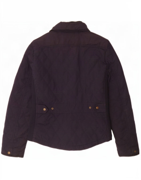 Giacca trapuntata da donna Massimo Dutti UK 12 poliestere medio blu navy