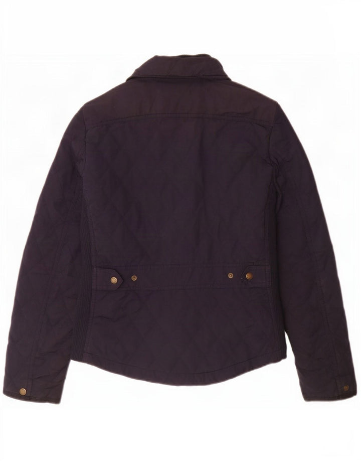 Giacca trapuntata da donna Massimo Dutti UK 12 poliestere medio blu navy