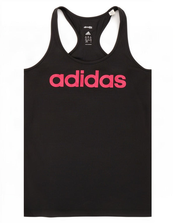 Canottiera grafica Adidas Climalite da donna UK 4/6 XS Nera