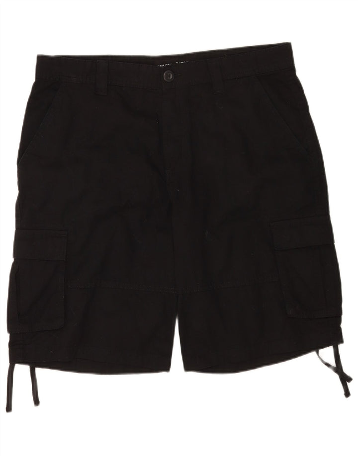 Pantaloncini cargo da uomo Terranova W34 grandi in cotone nero