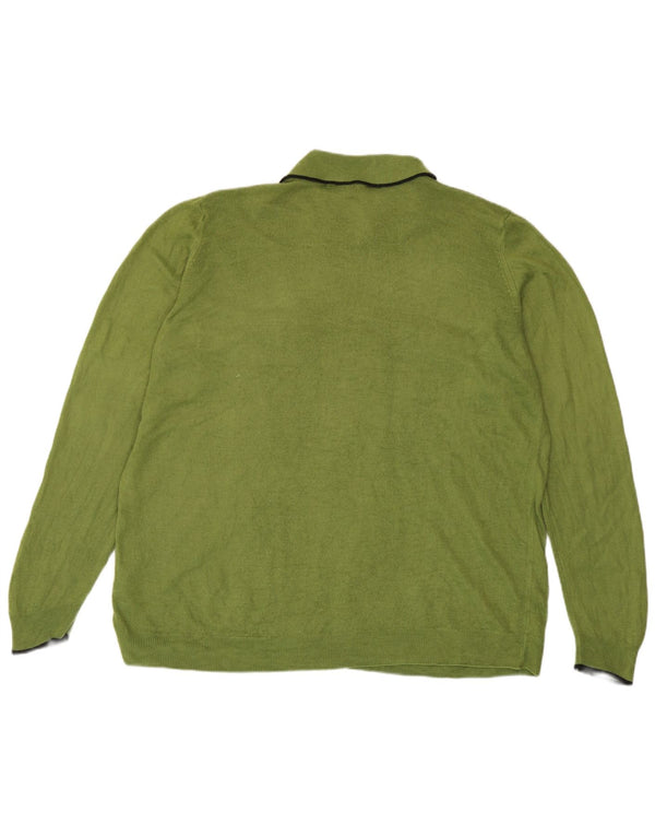 Maglione da donna Marks & Spencer con collo alto UK 20 2XL Acrilico verde