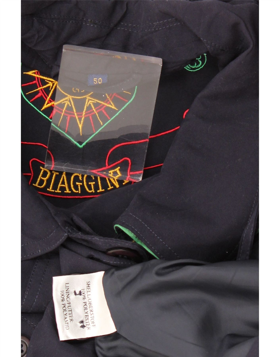 Giubbotto bomber oversize da donna BIAGGINI IT 50 XL poliestere blu navy