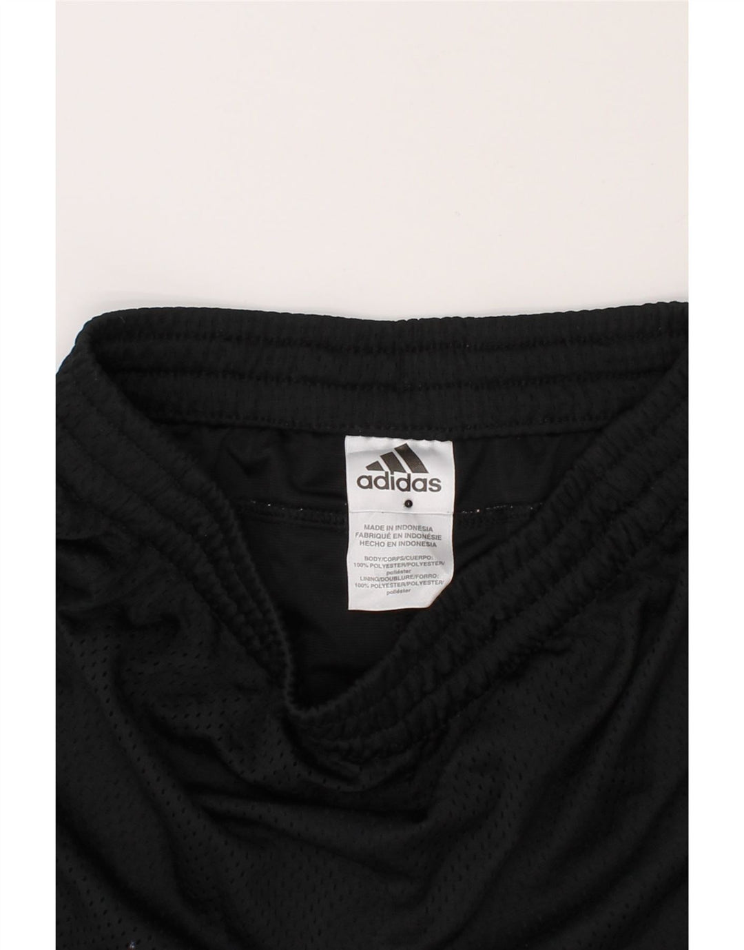 ADIDAS Boys Sport Shorts 9-10 Years Medium Black Polyester Vintage Adidas and Second-Hand Adidas from Messina Hembry 