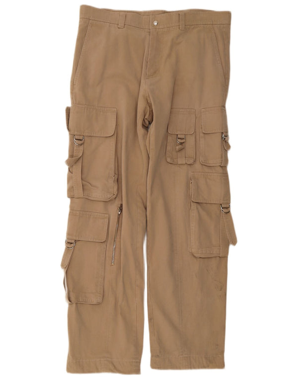 Pantaloni cargo dritti da uomo Gazzarrini IT 52 XL W34 L32 Cotone Beige