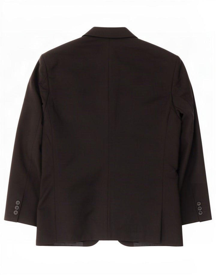 Giacca blazer a 3 bottoni da uomo Marks & Spencer UK 40 poliestere nero medio
