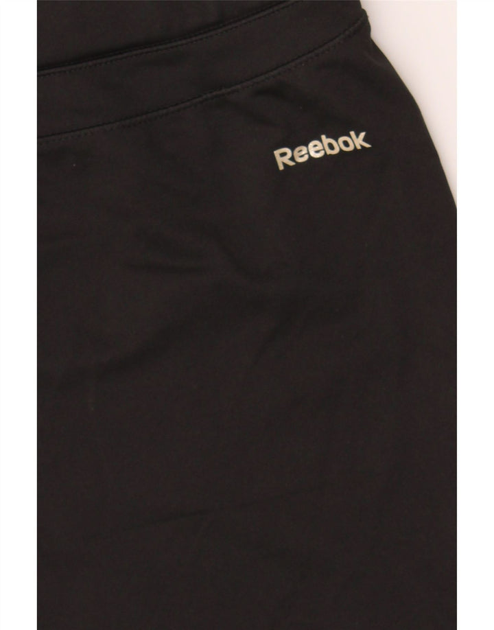 REEBOK Womens Sport Shorts UK 12 Medium  Black Vintage Reebok and Second-Hand Reebok from Messina Hembry 