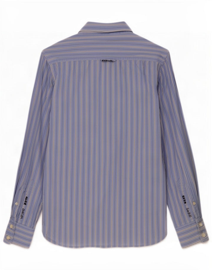 Camicia da uomo Superdry Cotone a righe blu medio
