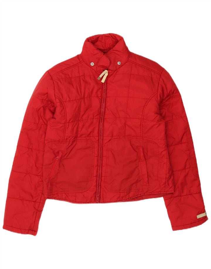 Giacca imbottita Trafaluc da donna Zara UK 16 grande rossa