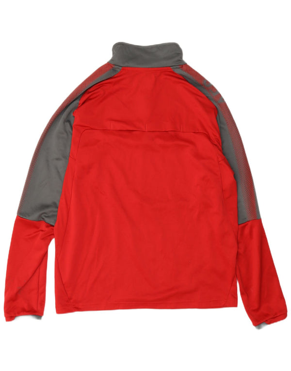 Puma Uomo Arsenal Graphic Pullover Tuta da ginnastica Top Large Rosso Colourblock