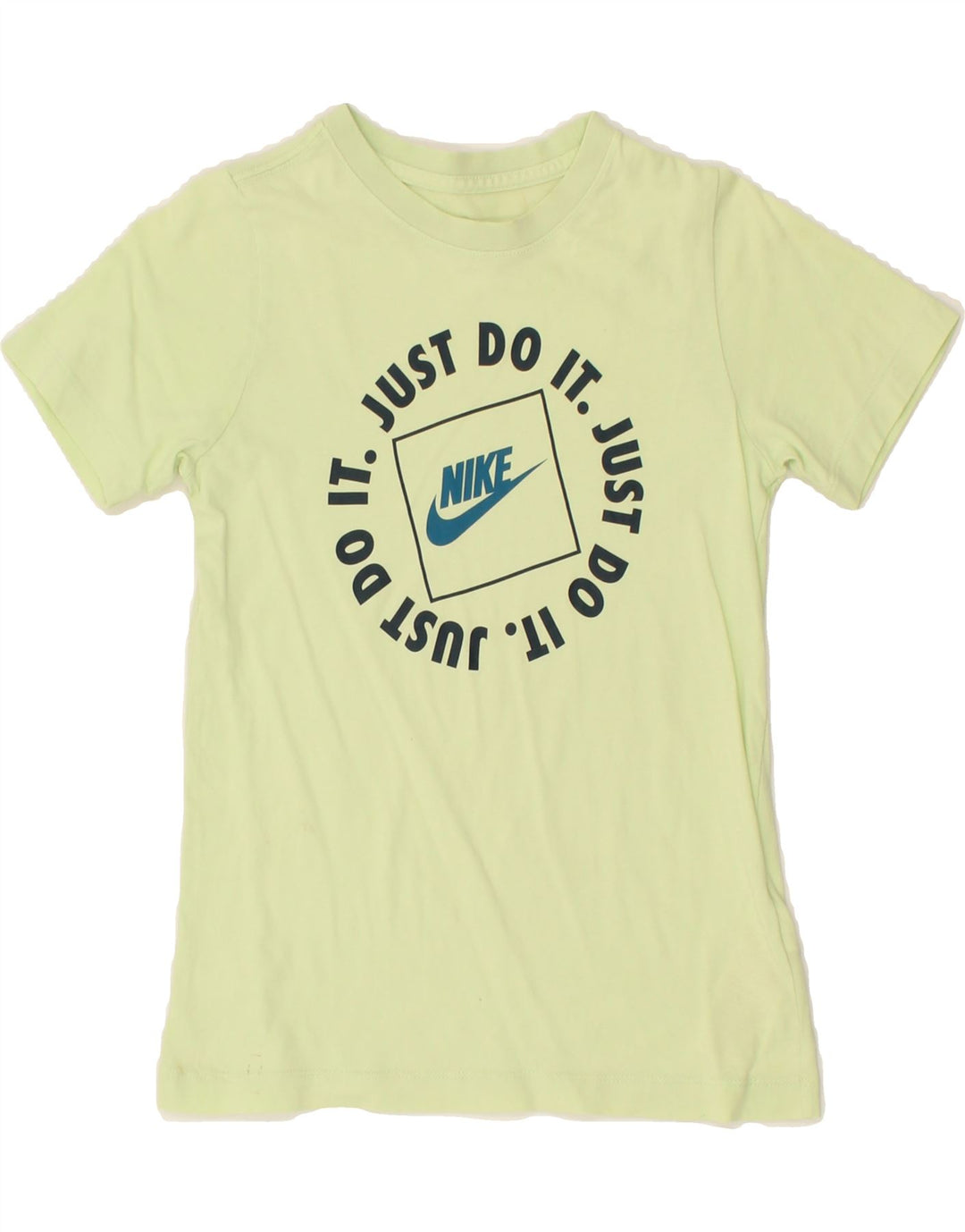 NIKE Boys Graphic T-Shirt Top 8-9 Years Small  Green Cotton Vintage Nike and Second-Hand Nike from Messina Hembry 