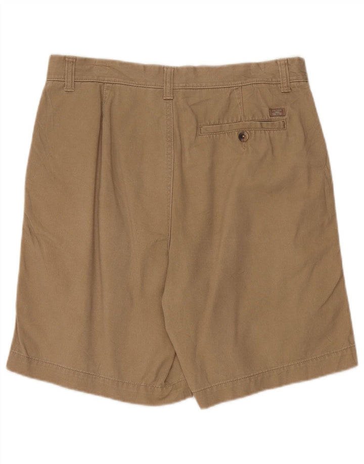 MARKS & SPENCER Pantaloncini chino da uomo W32 cotone marrone medio