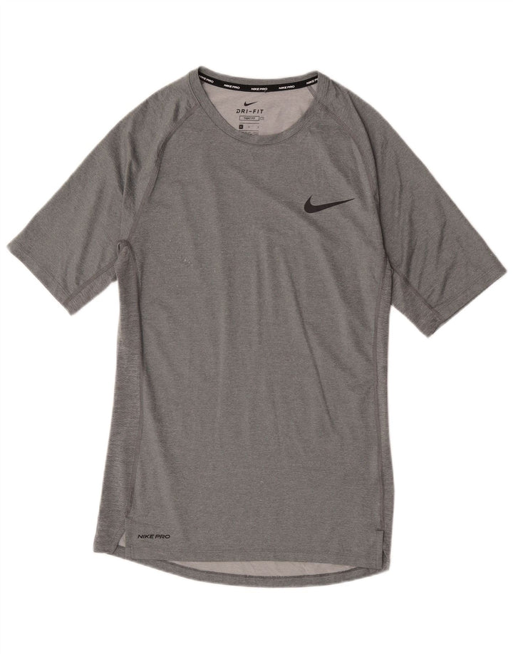 T-shirt Nike Dri Fit da uomo grande grigia