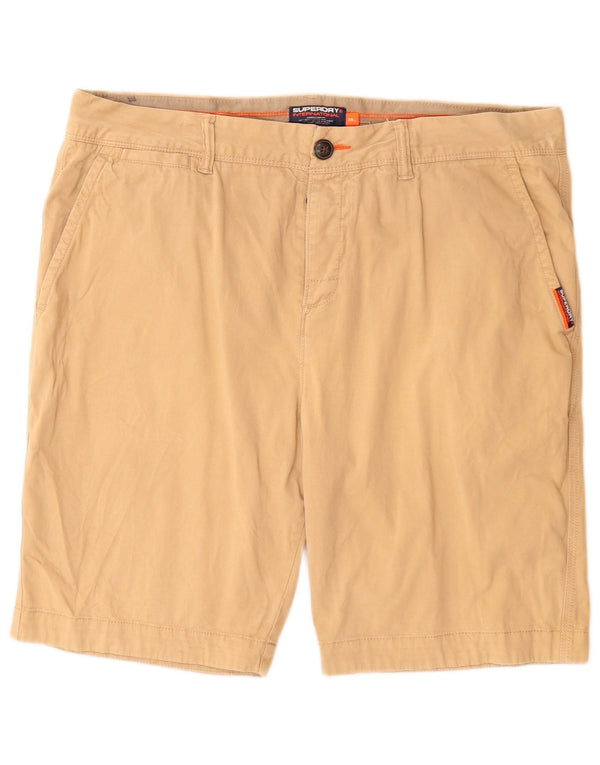 Superdry Mens Chino Shorts W36 Large Beige Cotton