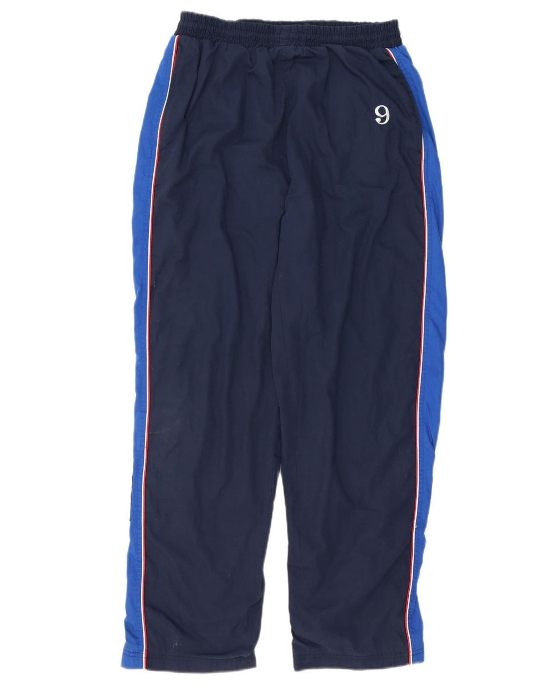 HUMMEL Mens Tracksuit Trousers XL Navy Blue Colourblock Polyester Vintage Hummel and Second-Hand Hummel from Messina Hembry 