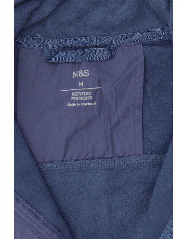Giacca in pile da uomo Marks & Spencer UK 38 Poliestere blu medio