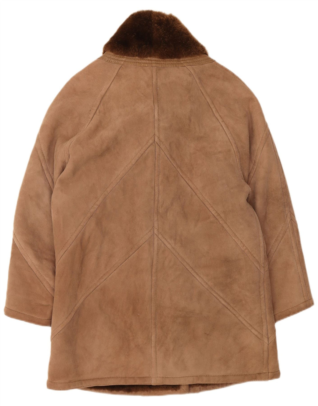 Cappotto in shearling oversize da donna SMALBY UK 18 XL Marrone