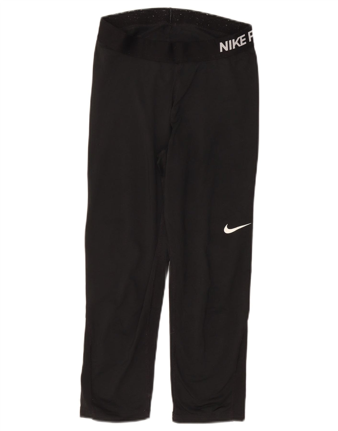 Nike Womens Graphic Tracksuit Trousers UK 12 Medium Black Polyester