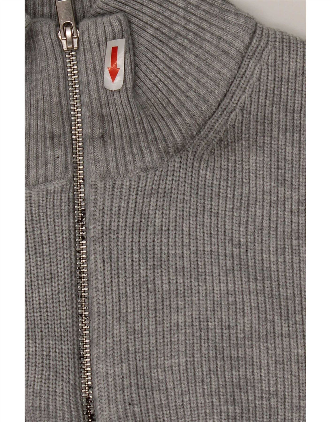Maglione da uomo Marks & Spencer vestibilità regolare con zip e collo grande grigio