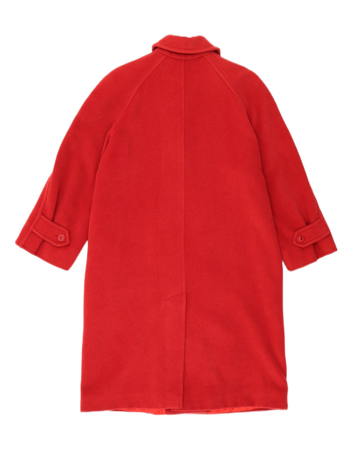 MARELLA Womens Oversized Overcoat UK 10 Small  Red Wool