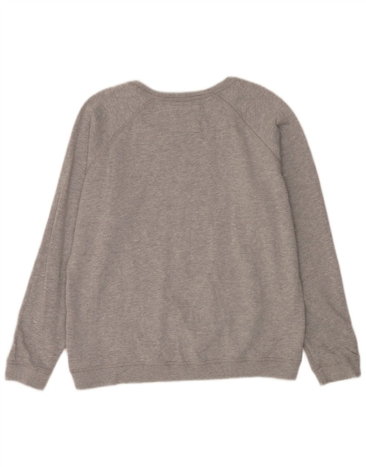 Felpa grafica da donna Fat Face Felpa UK 14 Cotone grigio medio